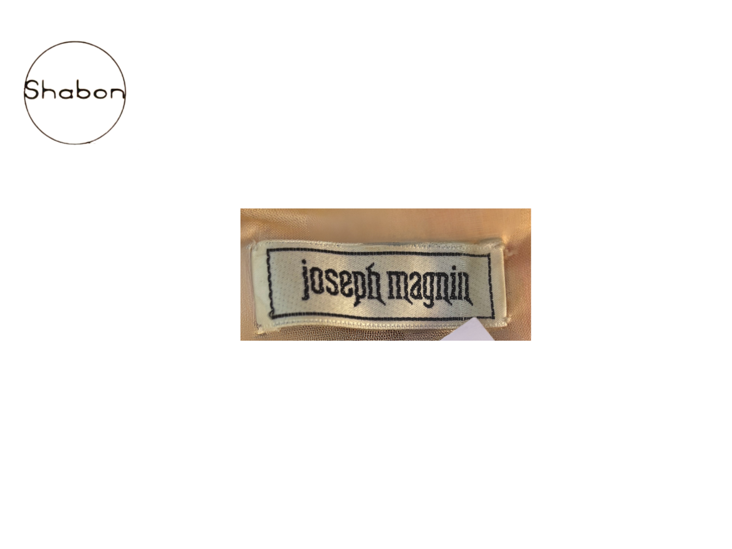 Joesph Magnin 1960s Printed Silk Dress with Embellished Trim