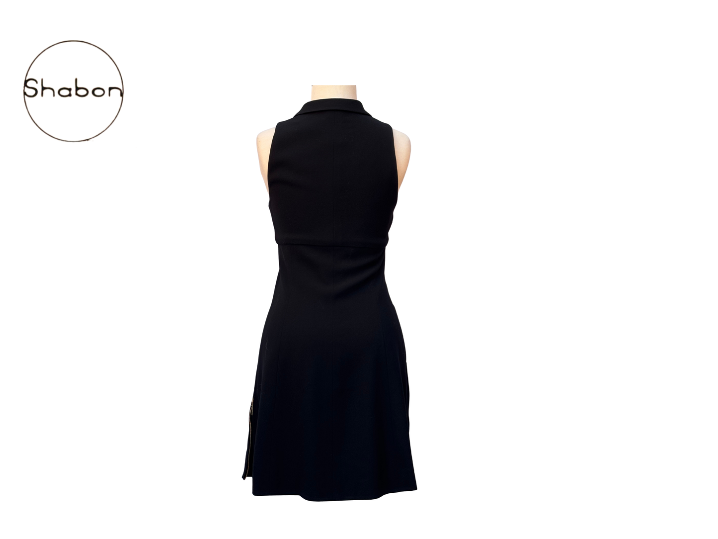 1995 Chanel Gabardine Zipper Dress