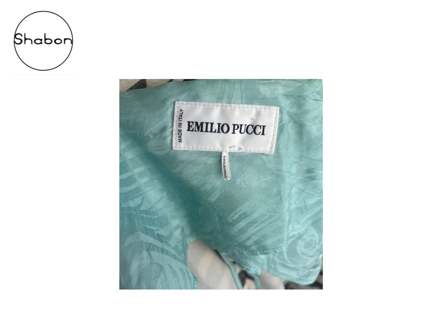 Emilio Pucci Black & White Zebra Wool Blazer