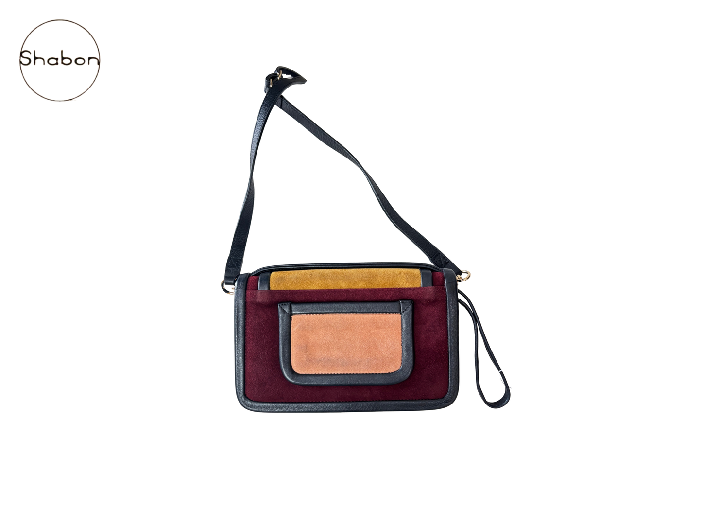 Pierre Hardy Suede Crossbody Bag – Multicolor