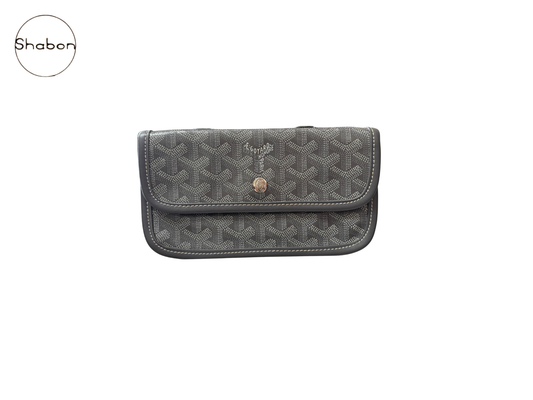Goyard Grey Monogram Pouch