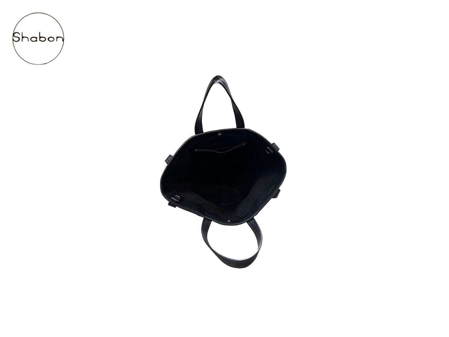 Balenciaga Black Leather Tote Bag