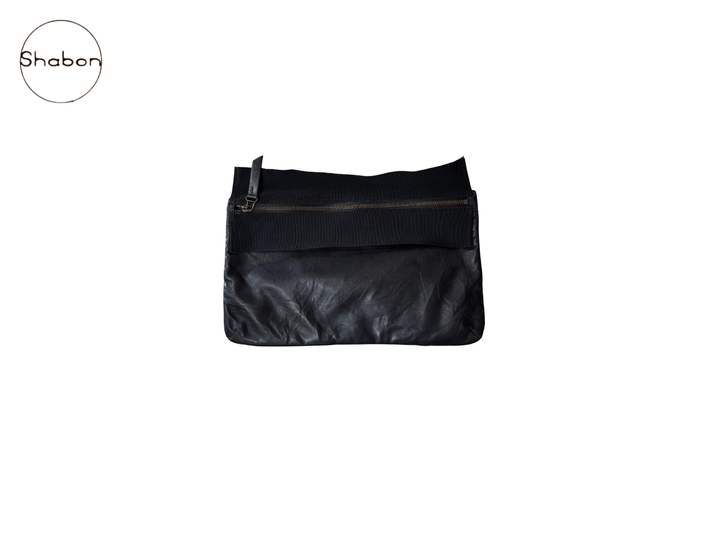 Lanvin Black Quilted Leather Foldover Tote Bag