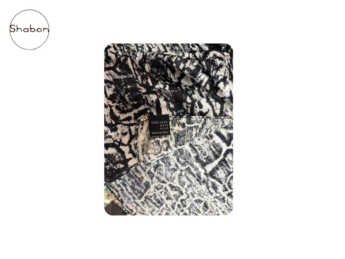 Vintage Gianni Versace Abstract Print Scarf