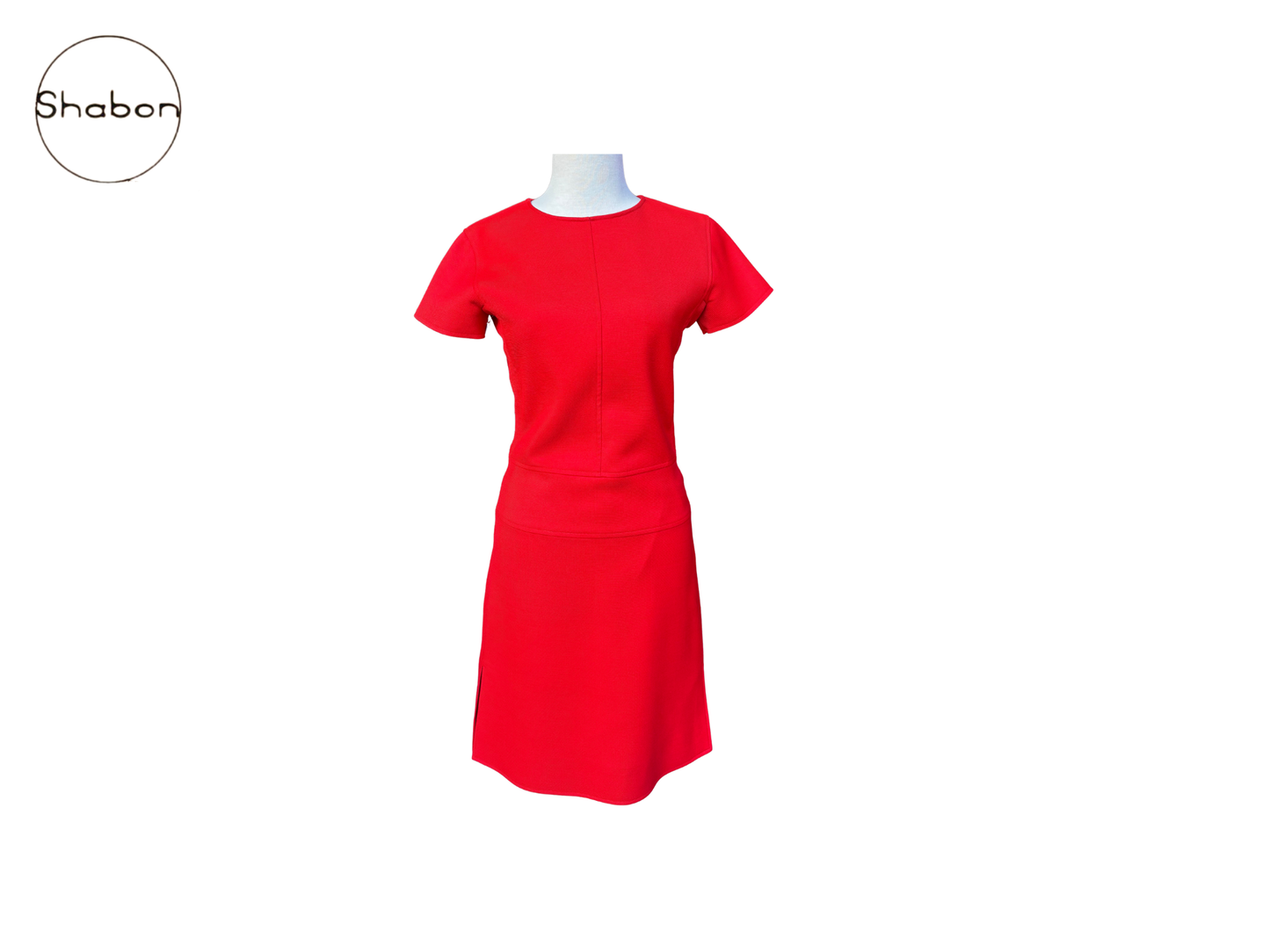 Vintage Courrèges Paris Red Short-Sleeve Dress