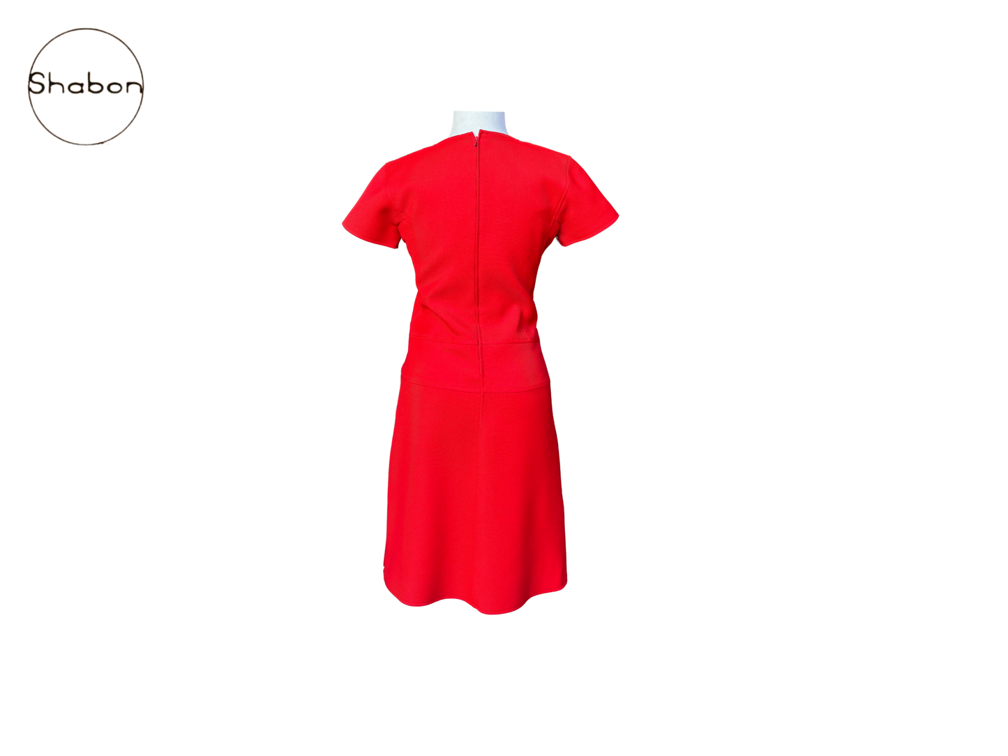 Vintage Courrèges Paris Red Short-Sleeve Dress