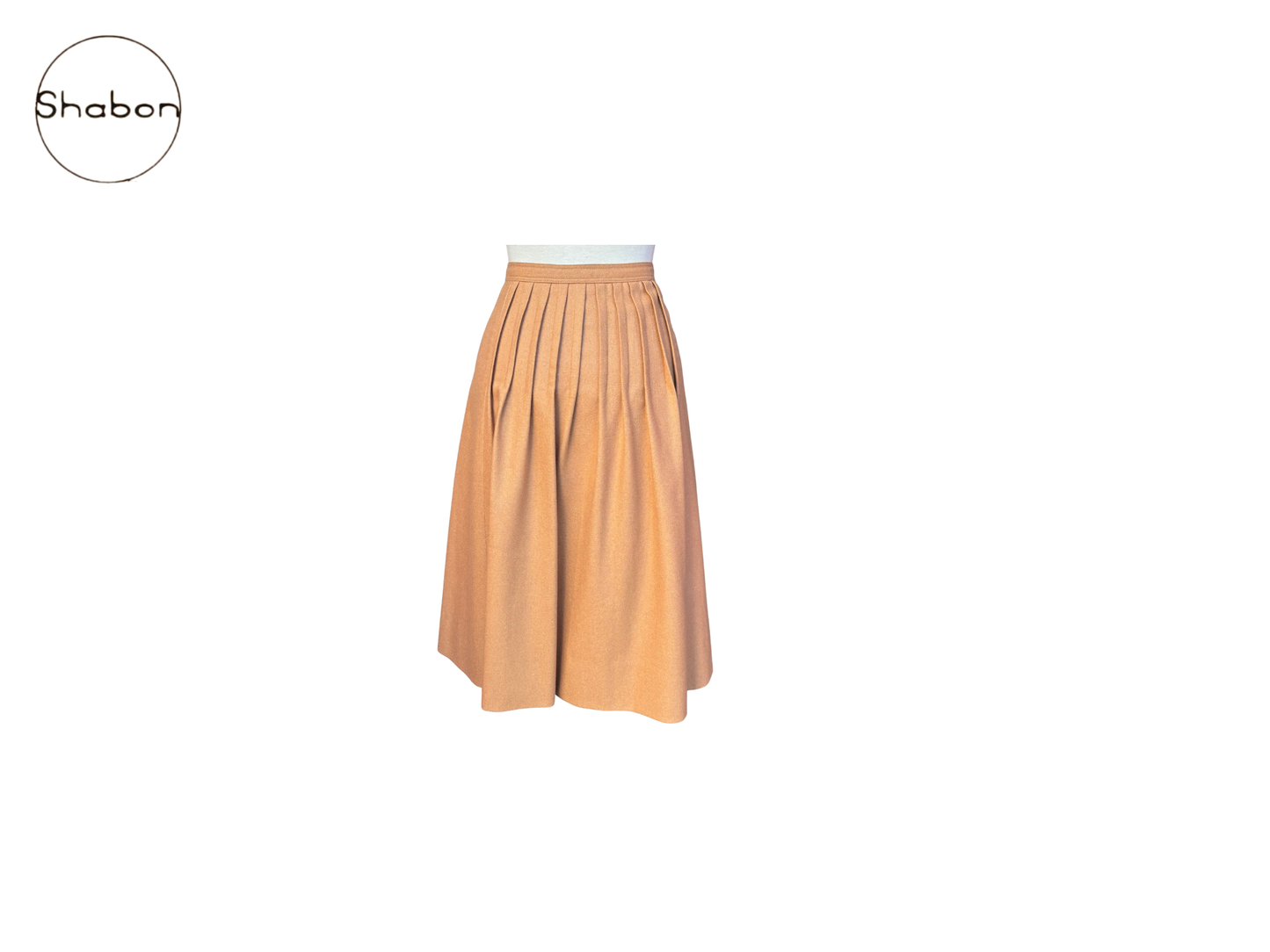 Courrèges Camel Button-Front Skirt