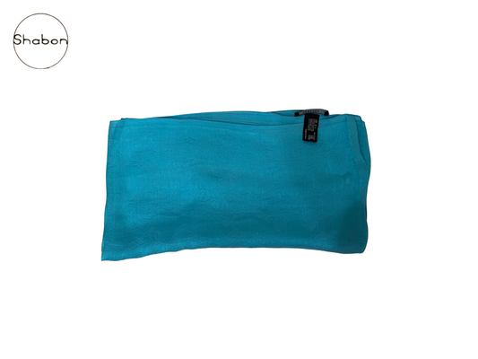 Vintage Versace Turquoise Silk Scarf