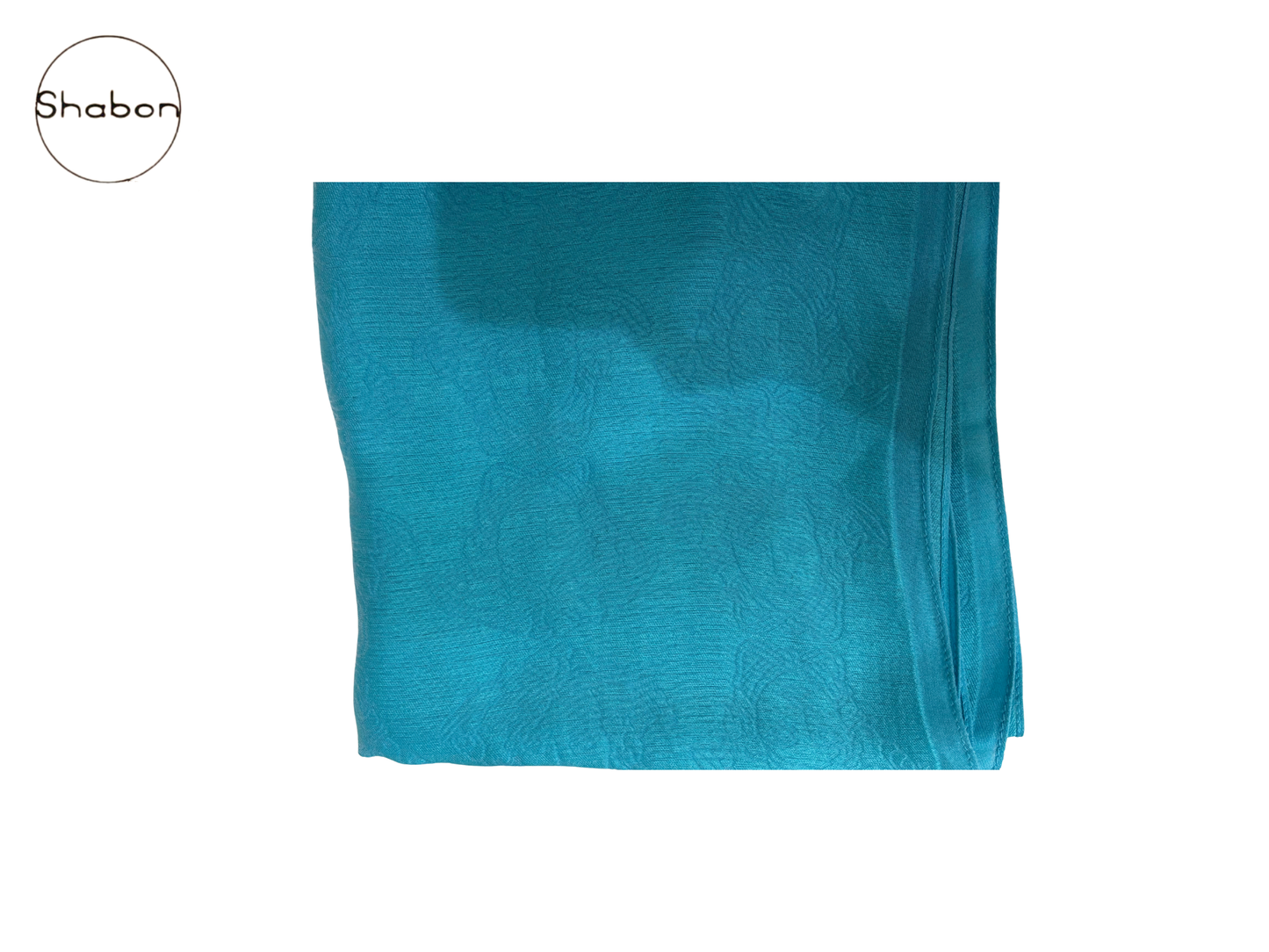 Vintage Versace Turquoise Silk Scarf