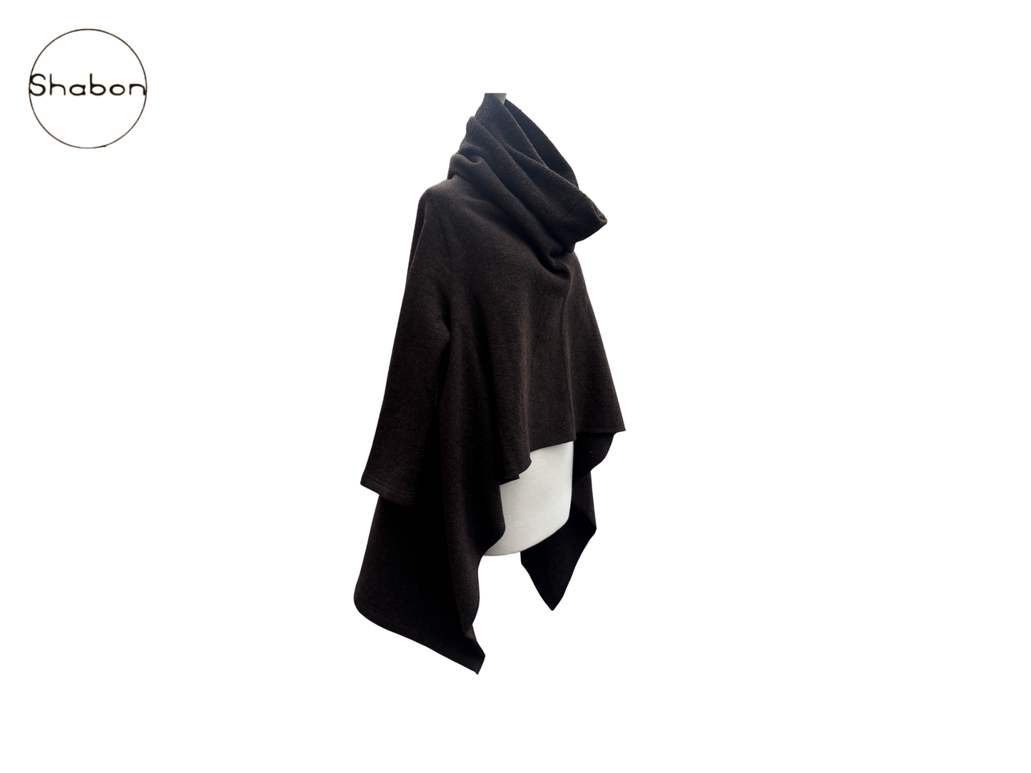 Junya Watanabe Comme des Garçons Brown Draped Wool Poncho