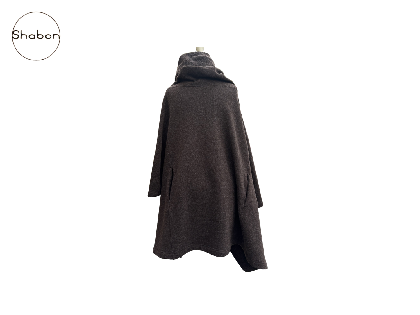 Junya Watanabe Comme des Garçons Brown Draped Wool Poncho