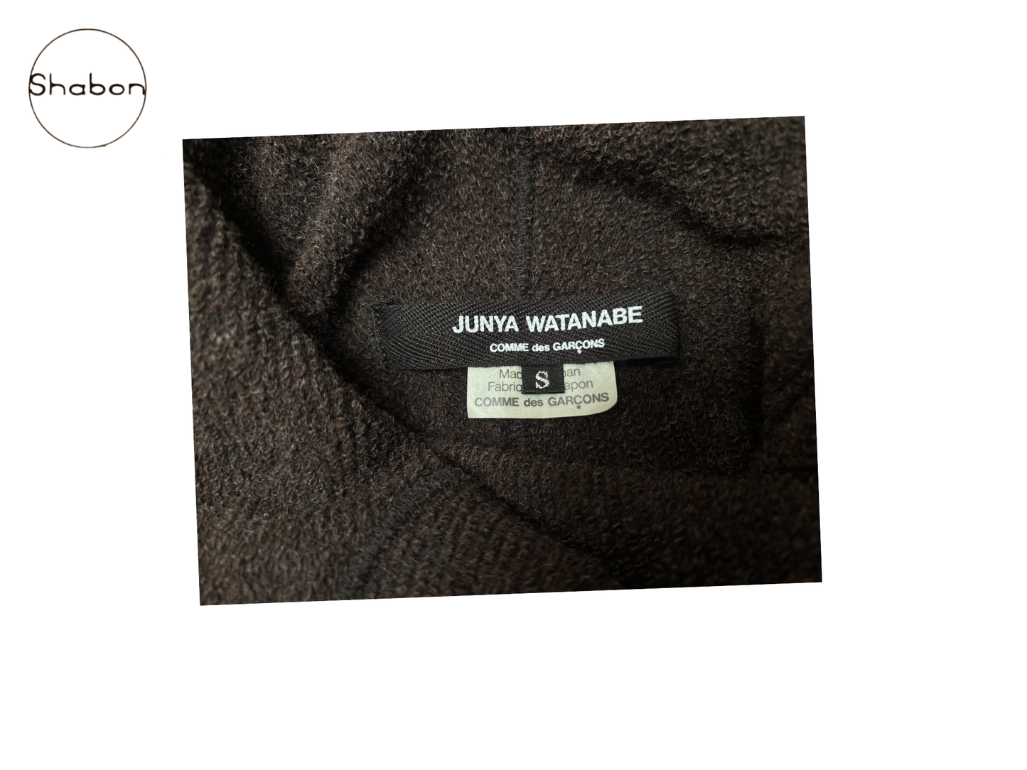 Junya Watanabe Comme des Garçons Brown Draped Wool Poncho