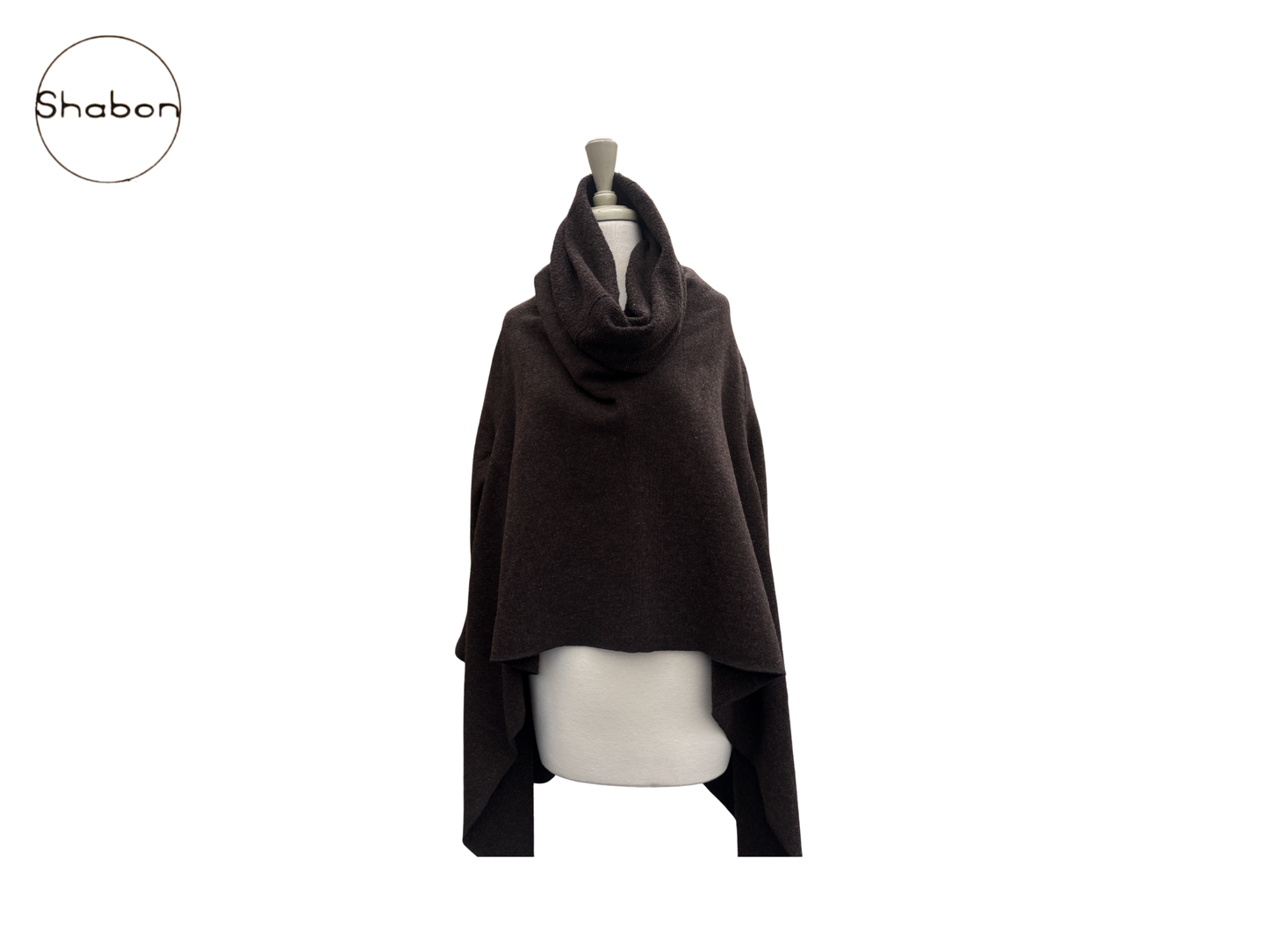 Junya Watanabe Comme des Garçons Brown Draped Wool Poncho
