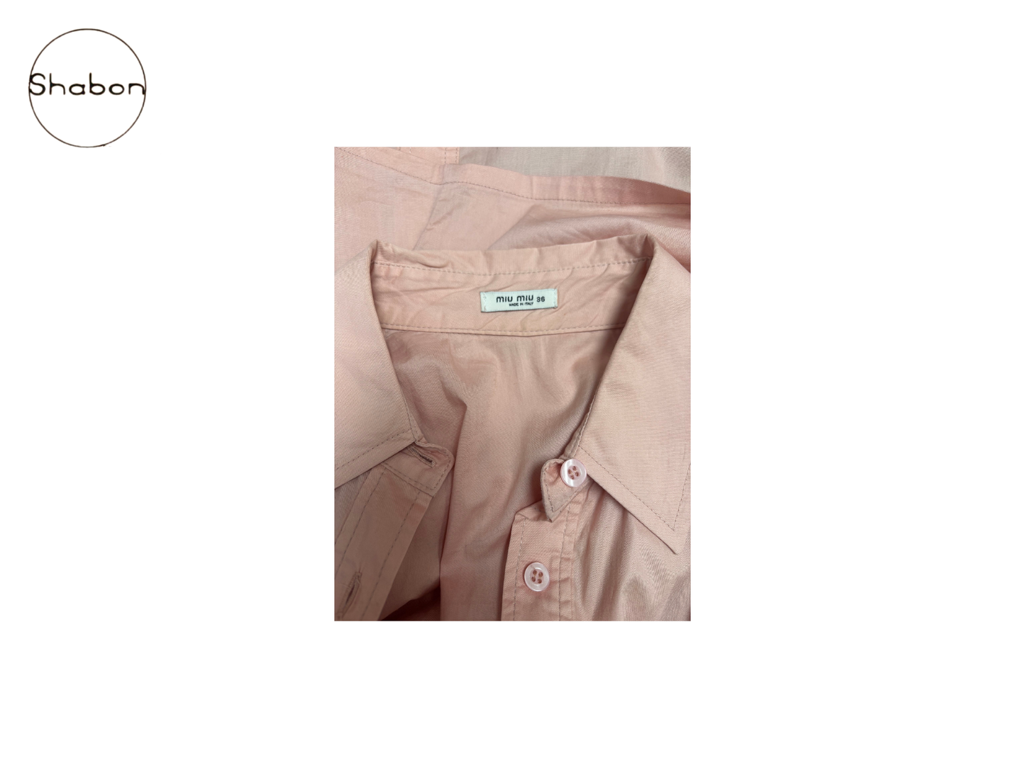 Miu Miu Pink Button-Up Blouse