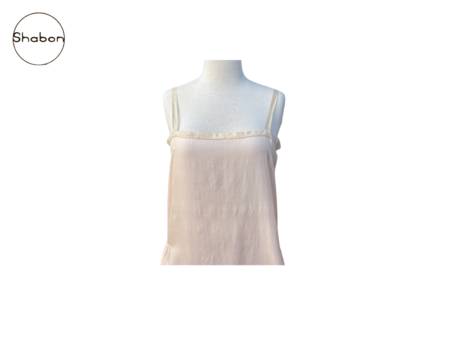 Antique Handmade 100% Silk Lace Slip Dress