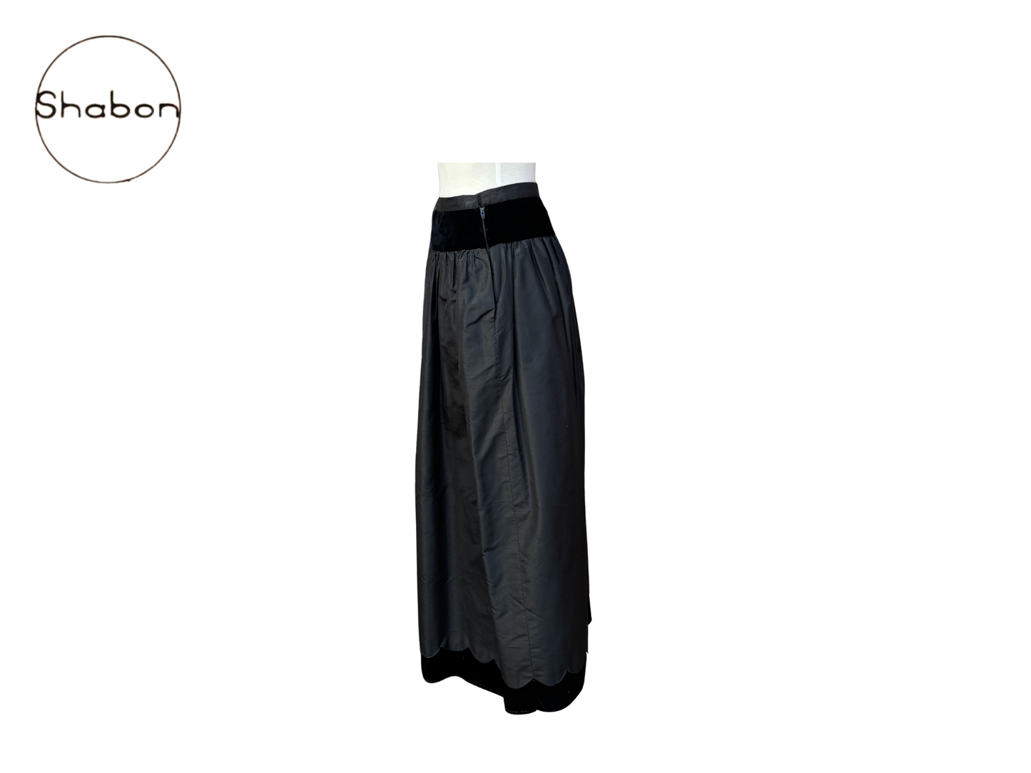 Valentino Boutique Black Two-Piece Skirt Set