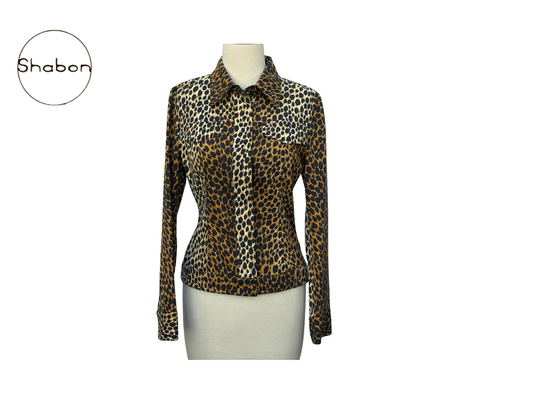 Dolce and Gabana Leopard Button Shirt