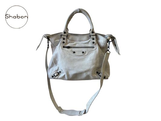 Balenciaga White Classic City Bag