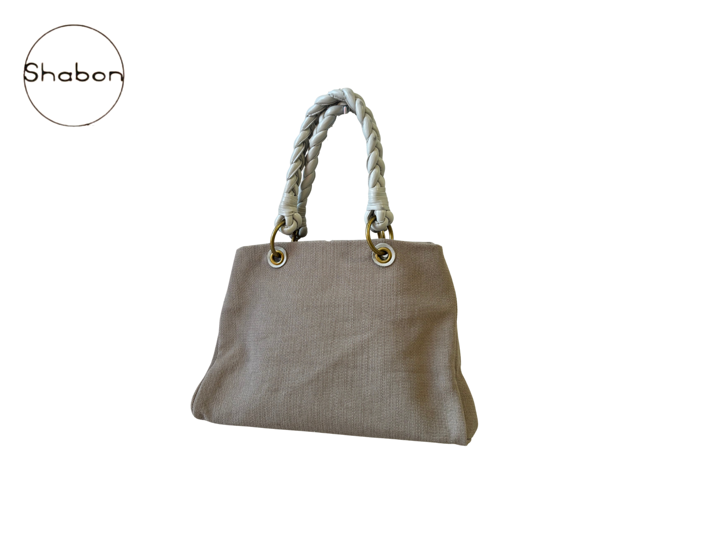 Bottega Veneta Vintage Canvas Cabat Tote