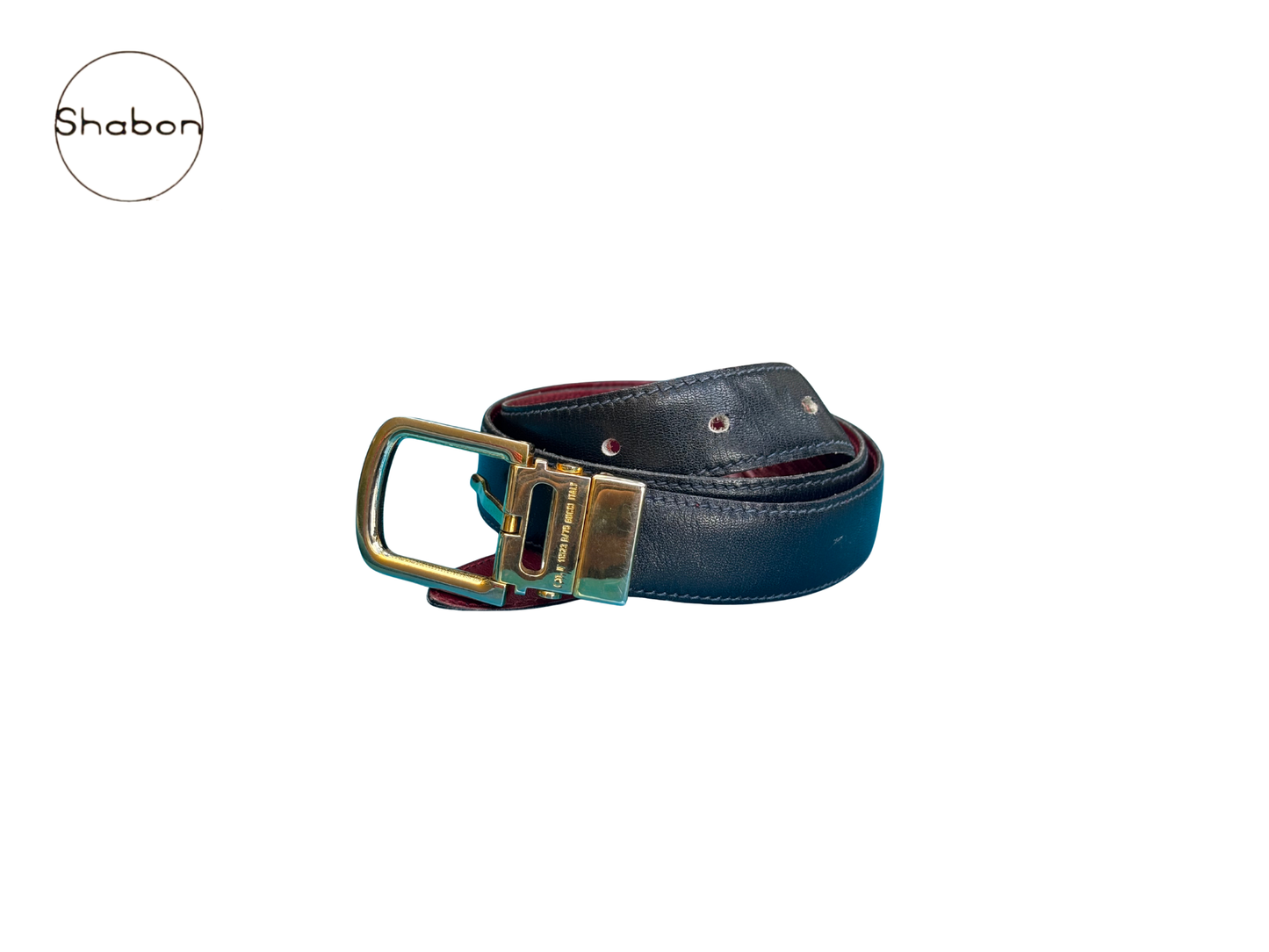Gucci Vintage Reversible Leather Belt