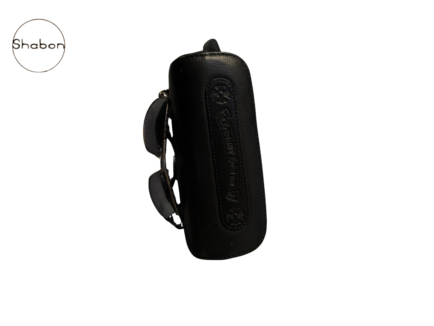 Chrome Hearts Sterling Silver Cross Aviator Sunglasses