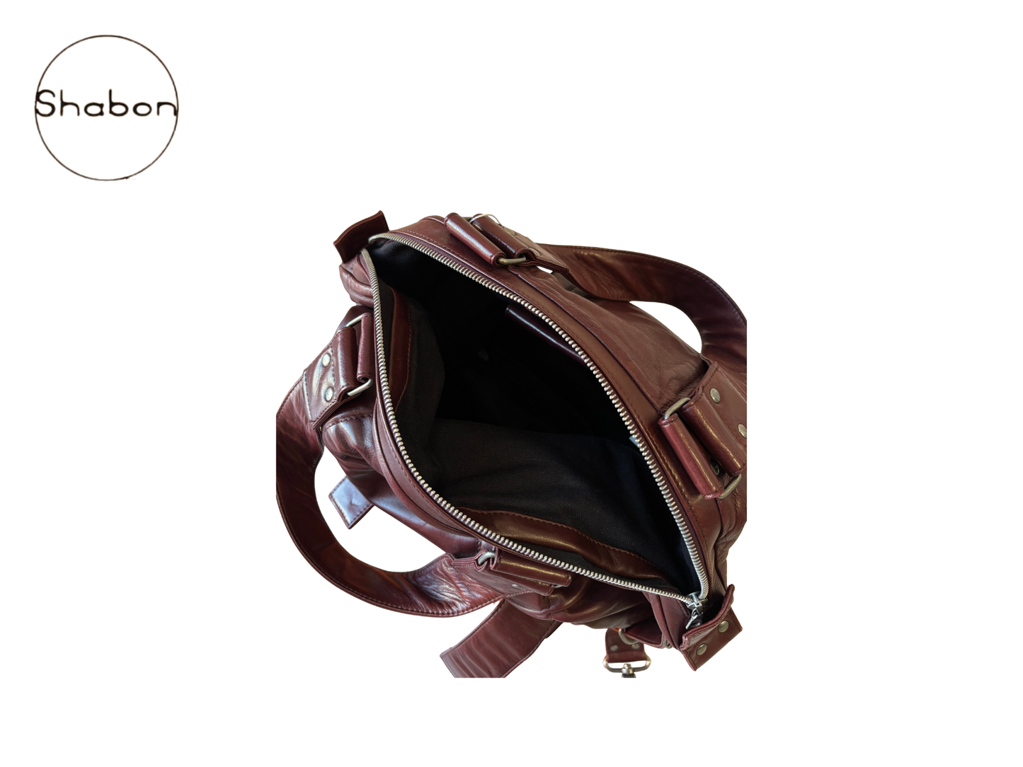 Dries Van Noten Burgundy Leather Tote Bag