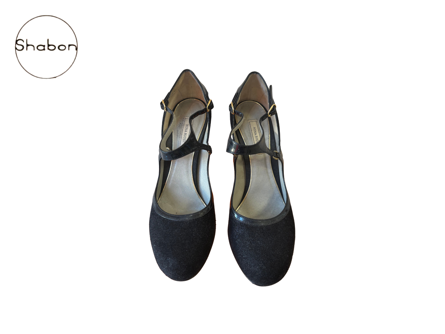 Nina Ricci Black Suede Platform Heels