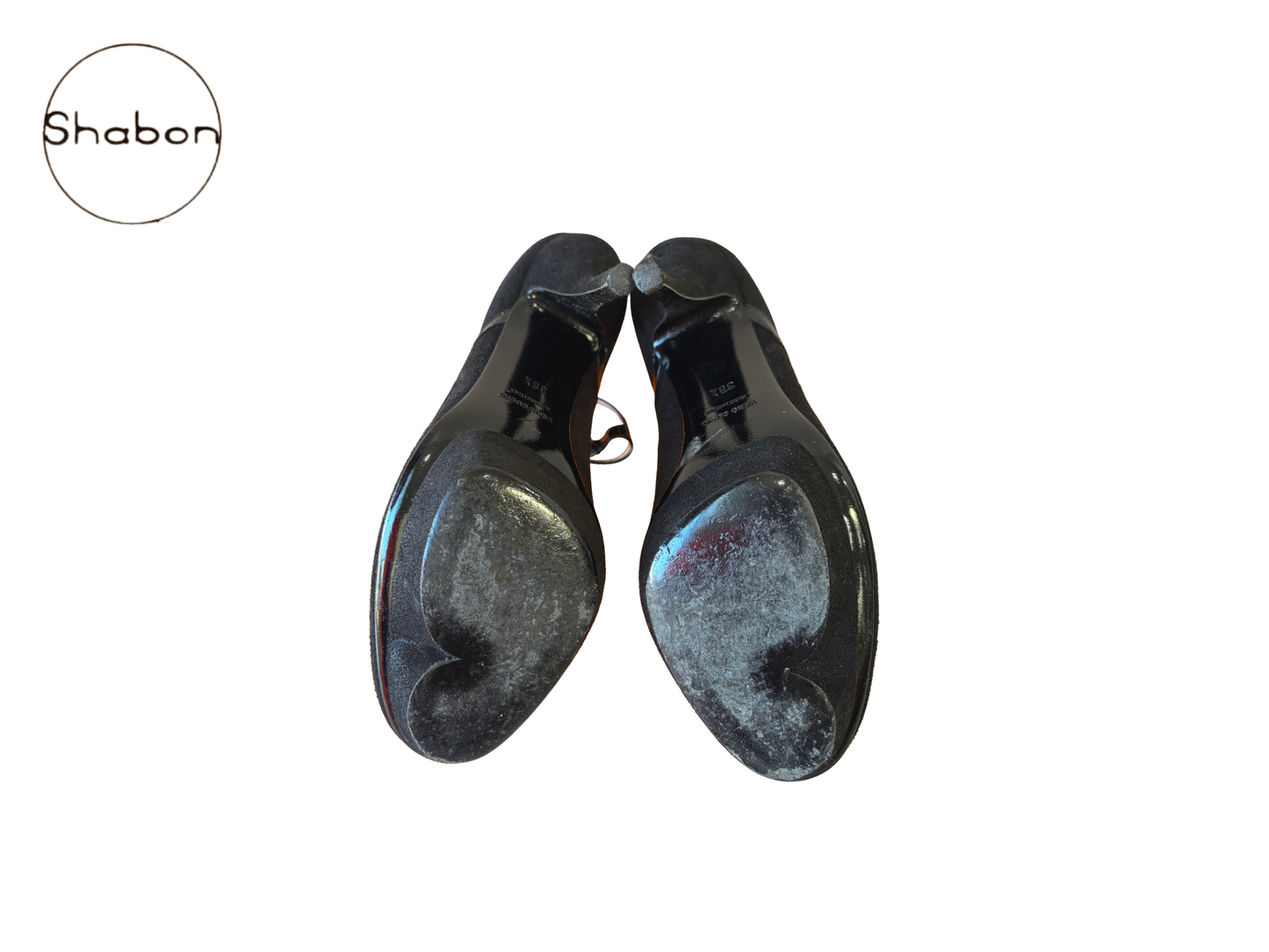 Nina Ricci Black Suede Platform Heels