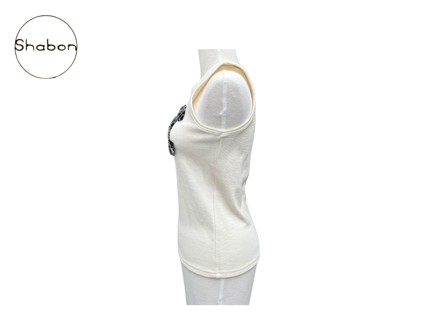 Chanel Camellia White Tank Top