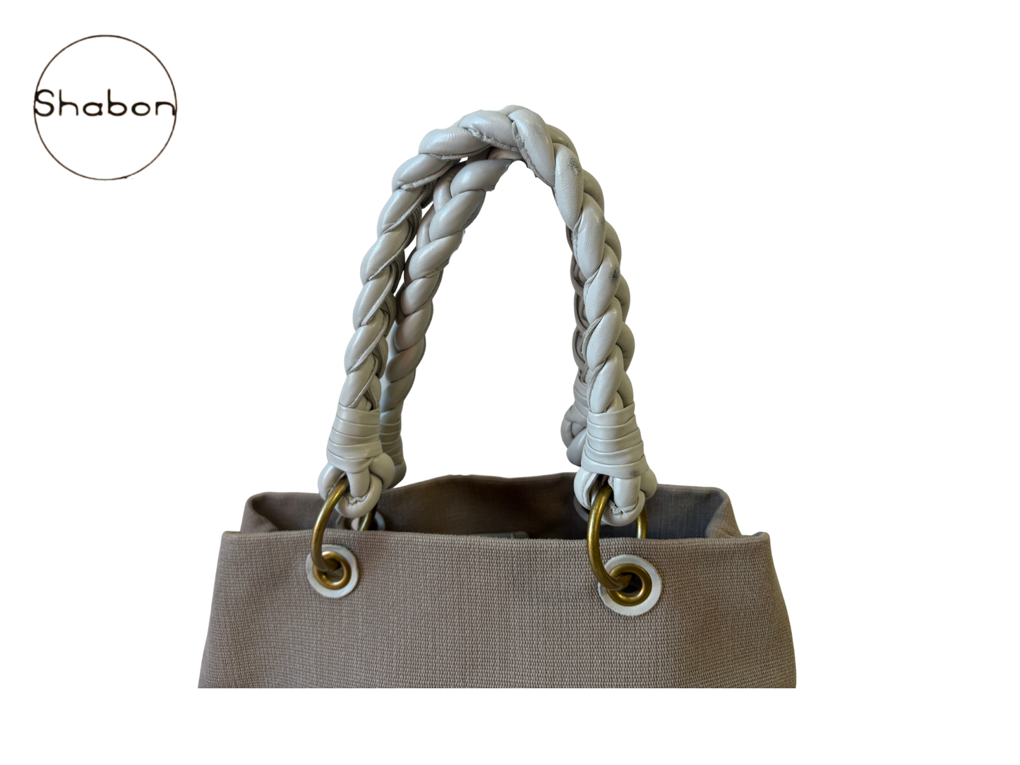 Bottega Veneta Vintage Canvas Cabat Tote