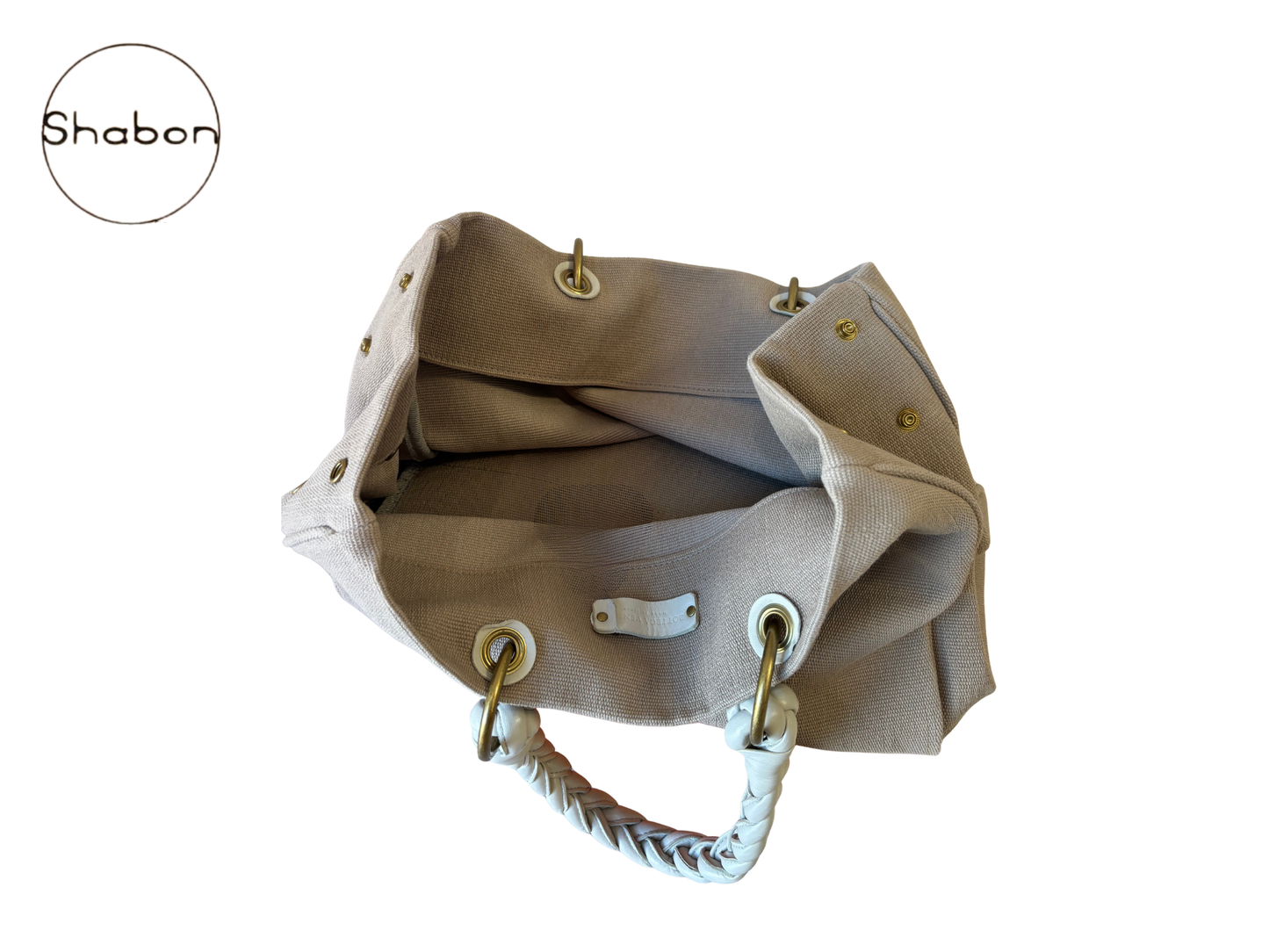 Bottega Veneta Vintage Canvas Cabat Tote